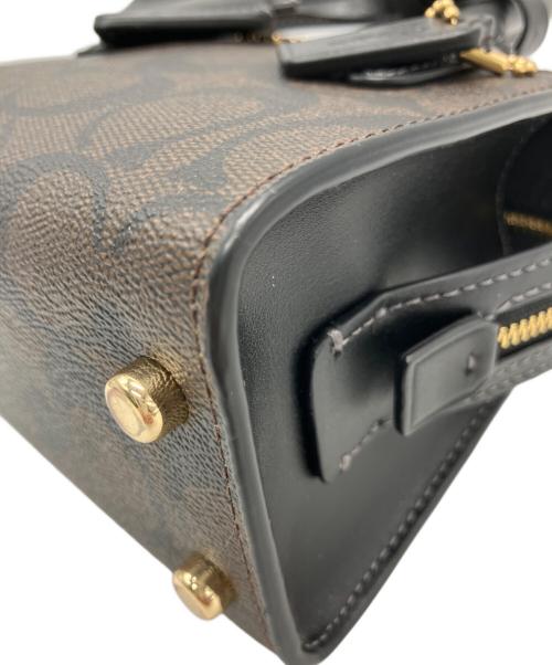 COACH（コーチ）COACH (コーチ) COACH　アンドレア ミニ キャリーオール ダークブラウンの古着・服飾アイテム