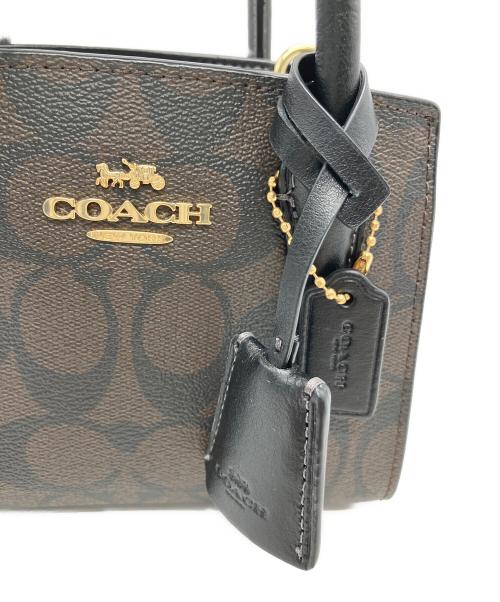 COACH（コーチ）COACH (コーチ) COACH　アンドレア ミニ キャリーオール ダークブラウンの古着・服飾アイテム