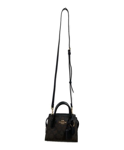 COACH（コーチ）COACH (コーチ) COACH　アンドレア ミニ キャリーオール ダークブラウンの古着・服飾アイテム