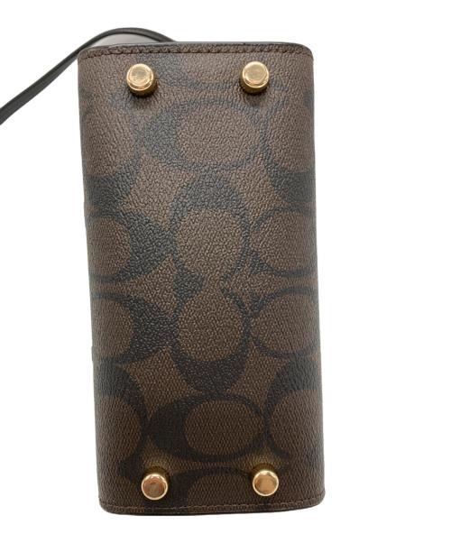 COACH（コーチ）COACH (コーチ) COACH　アンドレア ミニ キャリーオール ダークブラウンの古着・服飾アイテム