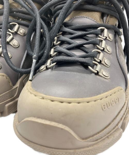 GUCCI（グッチ）GUCCI (グッチ) GUCCI　トレッキングブーツ カーキ×ベージュ サイズ:25.5ｃｍの古着・服飾アイテム