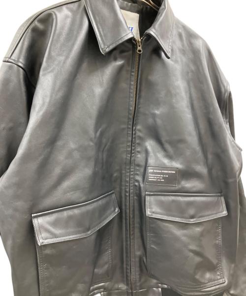 LFYT（エルエフワイティー）LFYT (エルエフワイティー) LFYT　LEATHER EMBOSS JACKETレザージャケット ブラック サイズ:XLの古着・服飾アイテム