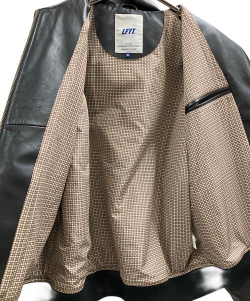 LFYT（エルエフワイティー）LFYT (エルエフワイティー) LFYT　LEATHER EMBOSS JACKETレザージャケット ブラック サイズ:XLの古着・服飾アイテム