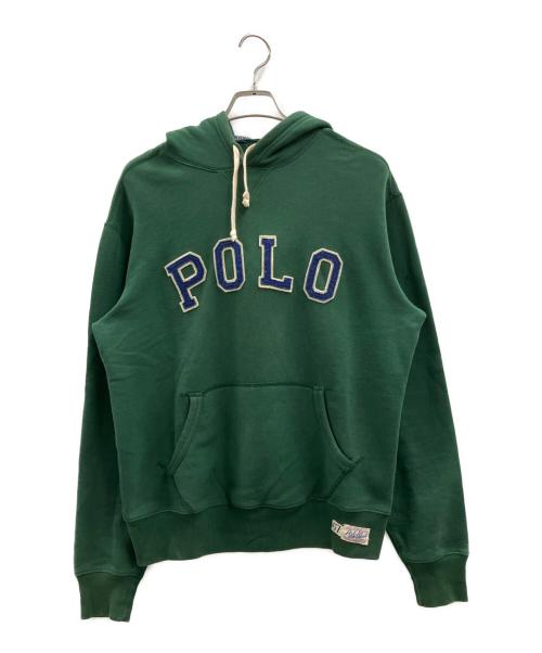 POLO RALPH LAUREN（ポロ・ラルフローレン）POLO RALPH LAUREN (ポロ・ラルフローレン) プルオーバーパーカー グリーン サイズ:Mの古着・服飾アイテム