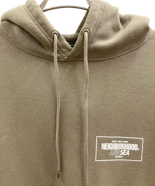 NEIGHBORHOOD（ネイバーフッド）NEIGHBORHOOD (ネイバーフッド) WIND AND SEA (ウィンダンシー) NEIGHBORHOOD　WIND AND SEA　　プルオーバーパーカー オリーブ サイズ:Mの古着・服飾アイテム