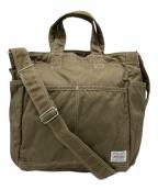 PORTERポーター）の古着「PORTER　SHOULDER TOTE BAG　2WAYバッグ」｜カーキ