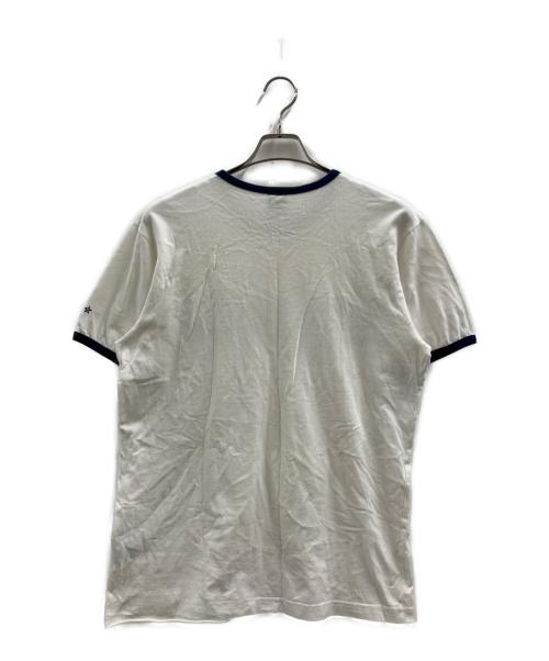 stussy（ステューシー）stussy (ステューシー) 半袖Tシャツ ホワイト×ネイビー サイズ:Mの古着・服飾アイテム