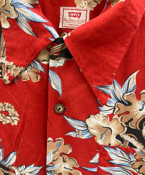 LEVI'S（リーバイス）LEVI'S (リーバイス) アロハシャツ レッド サイズ:Mの古着・服飾アイテム