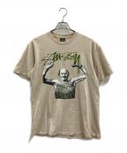 stussyステューシー）の古着「stussy　半袖Tシャツ」｜ベージュ
