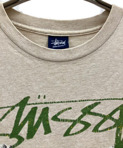 stussy（ステューシー）stussy (ステューシー) stussy　半袖Tシャツ ベージュ サイズ:Mの古着・服飾アイテム