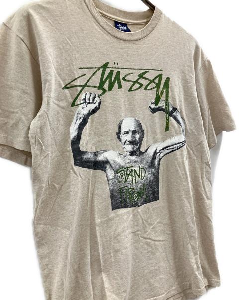 stussy（ステューシー）stussy (ステューシー) stussy　半袖Tシャツ ベージュ サイズ:Mの古着・服飾アイテム