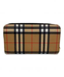 BURBERRY（バーバリー）の古着「BURBERRY　ラウンドファスナー財布」｜ブラウン