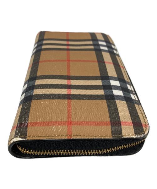 BURBERRY（バーバリー）BURBERRY (バーバリー) BURBERRY　ラウンドファスナー財布 ブラウンの古着・服飾アイテム