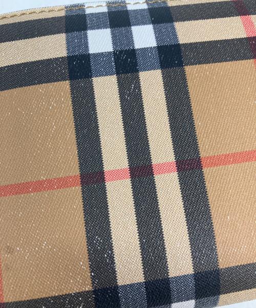 BURBERRY（バーバリー）BURBERRY (バーバリー) BURBERRY　ラウンドファスナー財布 ブラウンの古着・服飾アイテム