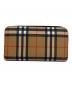 BURBERRY (バーバリー) BURBERRY　ラウンドファスナー財布 ブラウン：10000円