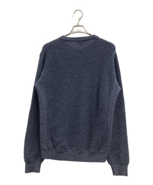 LACOSTE（ラコステ）LACOSTE (ラコステ) ヘザーカラーリングワッフルニット ネイビー サイズ:Mの古着・服飾アイテム