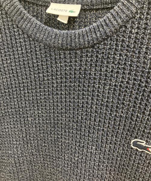 LACOSTE（ラコステ）LACOSTE (ラコステ) ヘザーカラーリングワッフルニット ネイビー サイズ:Mの古着・服飾アイテム