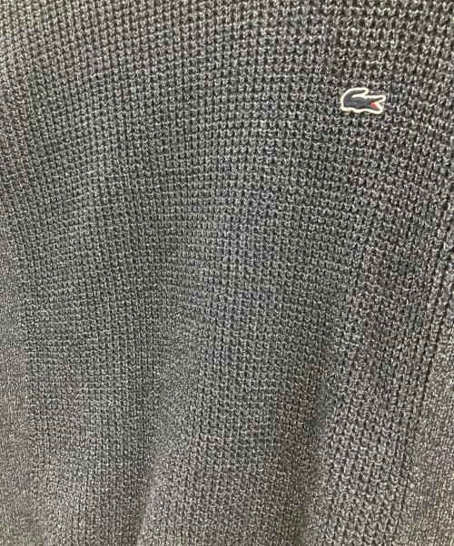 LACOSTE（ラコステ）LACOSTE (ラコステ) ヘザーカラーリングワッフルニット ネイビー サイズ:Mの古着・服飾アイテム