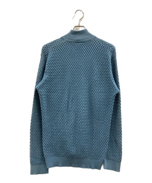 LACOSTE（ラコステ）LACOSTE (ラコステ) バスケットニットジップアップ ブルー サイズ:Lの古着・服飾アイテム
