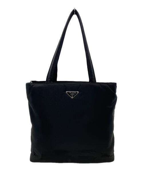 PRADA（プラダ）PRADA (プラダ) PRADA　ナイロントートバッグ ブラックの古着・服飾アイテム