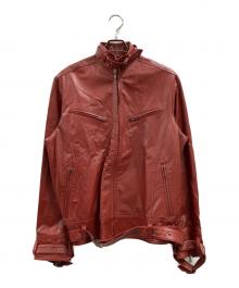 SCHAFFEN（シャッフェン）の古着「レザージャケット」｜レッド