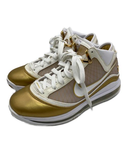 NIKE（ナイキ）NIKE (ナイキ) NIKE　LEBRON 7 QS ホワイト×ゴールド サイズ:24.5ｃｍの古着・服飾アイテム