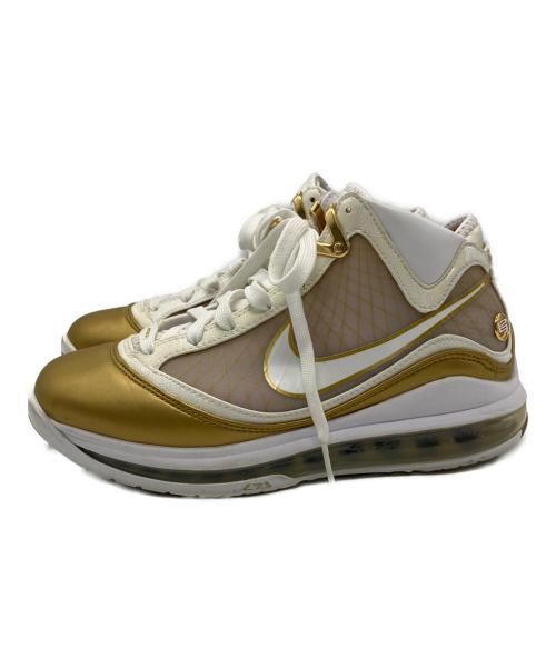 NIKE（ナイキ）NIKE (ナイキ) NIKE　LEBRON 7 QS ホワイト×ゴールド サイズ:24.5ｃｍの古着・服飾アイテム