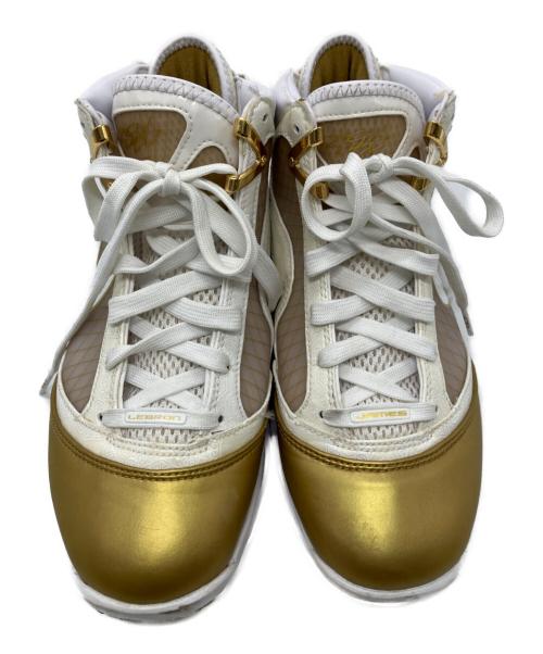 NIKE（ナイキ）NIKE (ナイキ) NIKE　LEBRON 7 QS ホワイト×ゴールド サイズ:24.5ｃｍの古着・服飾アイテム