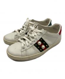 GUCCI（グッチ）の古着「GUCCI　シェリーライン　スニーカー」｜ホワイト