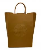 STARBUCKS COFFEEスターバックスコーヒー）の古着「STARBUCKS COFFEE　2WAYレザートートバッグ」｜ブラウン