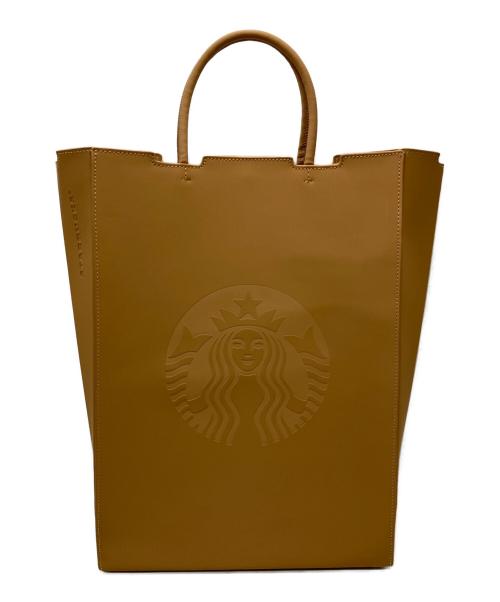 STARBUCKS COFFEE（スターバックス コーヒー）STARBUCKS COFFEE (スターバックスコーヒー) STARBUCKS COFFEE　2WAYレザートートバッグ ブラウン 未使用品の古着・服飾アイテム