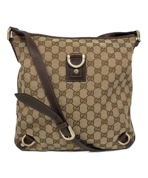 GUCCI（グッチ）GUCCI (グッチ) GUCCI　ショルダーバッグ ブラウン×ベージュの古着・服飾アイテム