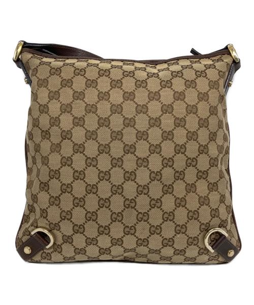 GUCCI（グッチ）GUCCI (グッチ) GUCCI　ショルダーバッグ ブラウン×ベージュの古着・服飾アイテム