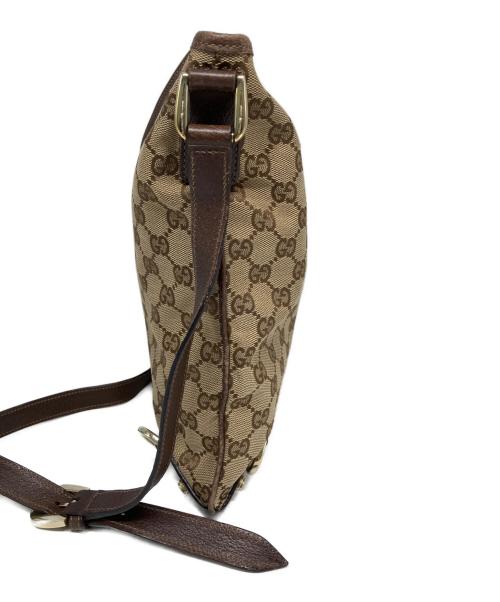 GUCCI（グッチ）GUCCI (グッチ) GUCCI　ショルダーバッグ ブラウン×ベージュの古着・服飾アイテム
