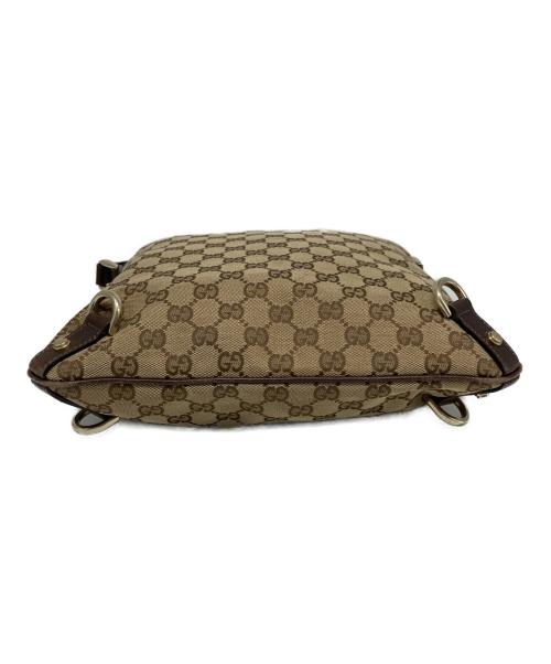 GUCCI（グッチ）GUCCI (グッチ) GUCCI　ショルダーバッグ ブラウン×ベージュの古着・服飾アイテム