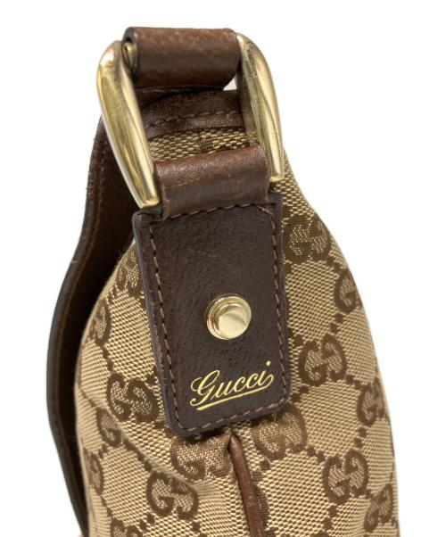 GUCCI（グッチ）GUCCI (グッチ) GUCCI　ショルダーバッグ ブラウン×ベージュの古着・服飾アイテム