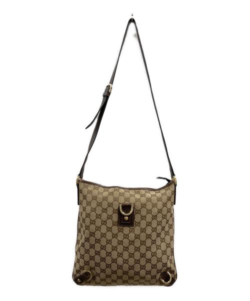 GUCCI（グッチ）GUCCI (グッチ) GUCCI　ショルダーバッグ ブラウン×ベージュの古着・服飾アイテム