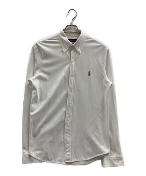 POLO RALPH LAUREN（ポロ・ラルフローレン）POLO RALPH LAUREN (ポロ・ラルフローレン) KNIT OXFORD ホワイト サイズ:Mの古着・服飾アイテム