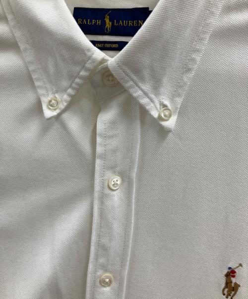 POLO RALPH LAUREN（ポロ・ラルフローレン）POLO RALPH LAUREN (ポロ・ラルフローレン) KNIT OXFORD ホワイト サイズ:Mの古着・服飾アイテム