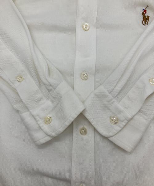 POLO RALPH LAUREN（ポロ・ラルフローレン）POLO RALPH LAUREN (ポロ・ラルフローレン) KNIT OXFORD ホワイト サイズ:Mの古着・服飾アイテム