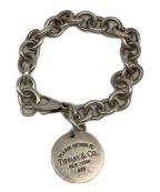 TIFFANY & Co.ティファニー）の古着「リターントゥラウンドタグブレスレット」｜シルバー