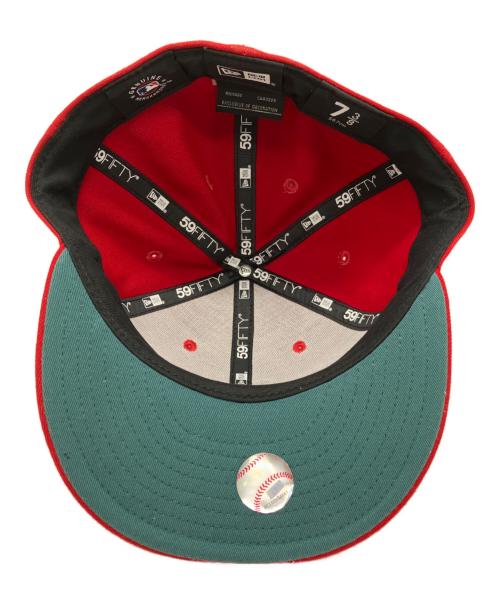 New Era（ニューエラ）New Era (ニューエラ) New Era　キャップ レッド サイズ:58.7㎝の古着・服飾アイテム