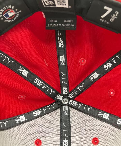 New Era（ニューエラ）New Era (ニューエラ) New Era　キャップ レッド サイズ:58.7㎝の古着・服飾アイテム