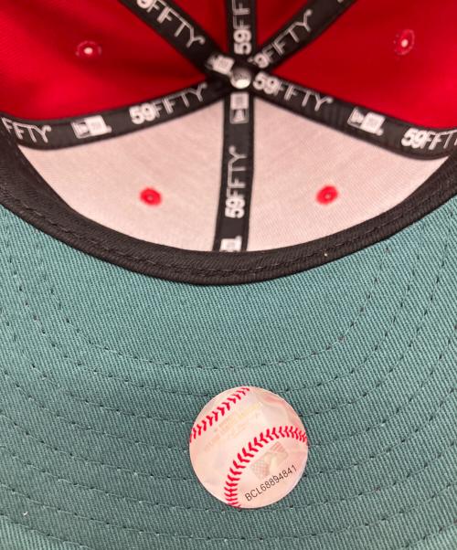 New Era（ニューエラ）New Era (ニューエラ) New Era　キャップ レッド サイズ:58.7㎝の古着・服飾アイテム