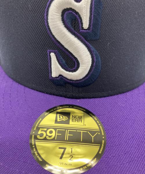 New Era（ニューエラ）New Era (ニューエラ) New Era　キャップ パープル×ブラック サイズ:59.6㎝の古着・服飾アイテム