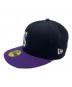 New Era（ニューエラ）の古着「New Era　キャップ」｜パープル×ブラック
