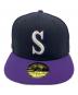 中古・古着 New Era (ニューエラ) New Era　キャップ パープル×ブラック サイズ:59.6㎝：4000円