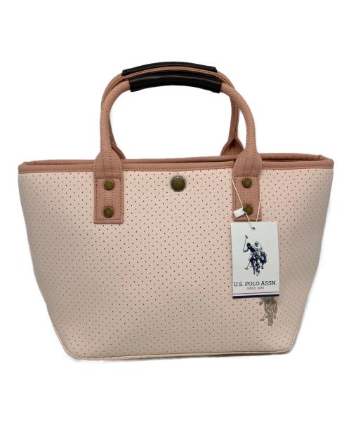 U.S POLO ASSN（ユーエスポロアッスン）U.S POLO ASSN (ユーエスポロアッスン) U.S POLO ASSN　ハイブリッドボンディングトートＳ　ハンドバッグ ピンク 未使用品の古着・服飾アイテム