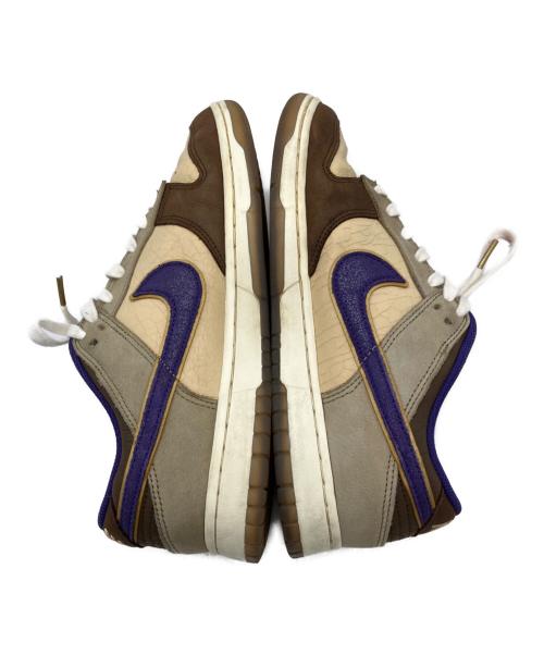 NIKE（ナイキ）NIKE (ナイキ) NIKE ローカットスニーカー ベージュ×ブラウン×パープル サイズ:27.5ｃｍの古着・服飾アイテム