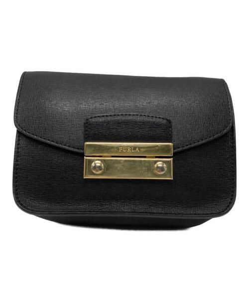FURLA（フルラ）FURLA (フルラ) FURLA　チェーンショルダーバッグ ブラックの古着・服飾アイテム